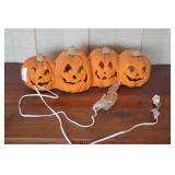 Vtg 1990s Trendmasters Lighted Four-Jack-O-Lantern