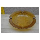 Honey Gold Glass Ashtray