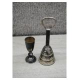 Silverplate Bell Bottle Opener & Jigger Set