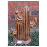 Vtg Tall Rustic Cast Iron Saguaro Cactus Sculpture