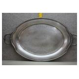 Vtg Wickford Double-Handle Oval Serving Tray