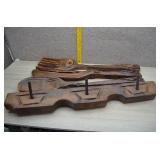 Large Wooden Spoon Knife Fork Wall Decor