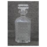Antique Glass Diamond Hobnail Pattern Decanter