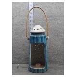 Vtg MCM Ceramic Candle Lantern/Garden Lamp