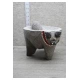 Handmade Mexican Pig-Faced Mortar & Pestle
