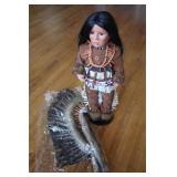 Traditions Kicking Bear Porcelain Doll