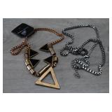 2 Box Chain Necklaces