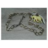 Vtg Elephant Statement Necklace