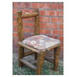 Handmade Rustic Child's Log Chair