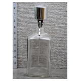 Vtg MCM Square GLass Liquor Decanter