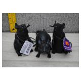Halloween Squeaking Black Rat Props Lot