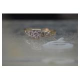 14K White/Yellow Gold Diamond Ring