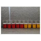 Nine Vtg Clear Glass Cylinders