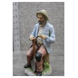 Vtg Homco #1433 Old World Farmer Porcelain Figure
