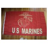 Vintage Red U.S. Marine Corp Flag