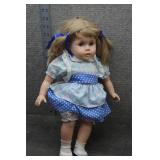 Vtg MCM Blue Mandy Porcelain Doll