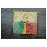 1943 Three Mountaineers Bathroom Spinner Sign
