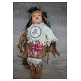 Vtg Collectible Native American Kinnex Vinyl Doll
