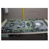 Green & White Turkish-Style Islamic Prayer Mat