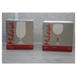 Mikasa The Ritz Crystal Goblet &Iced Beverage Sets
