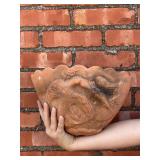 Vtg Terracotta Eagle Wall Pocket Planter