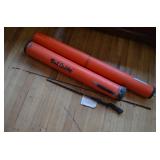 Vtg Rod Caddy Fishing Rod Travel Case & Rod