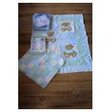 Teddy Bear Baby Quilt & Disney Craft Kit Lot