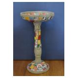 Vintage Pique-Assiette Mosaic Bird Bath