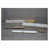 Vtg Slide Rule, Sharpener & Level Tools Lot
