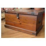 Vtg Wooden Storage Trunk or Blanket Chest