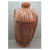 Vtg Japanese Bamboo Cormorant Fishing Basket