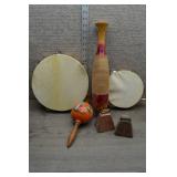 Lot of Vintage Percussive Instruments