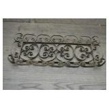 Vtg Cast Iron Decorative Metal Scrollwork Piece