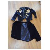 Vtg Black Velvet & Embroidered Jacket Lot