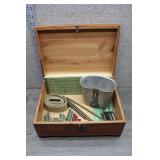 Vtg USMC Military Gear & Cedar Chest Lot