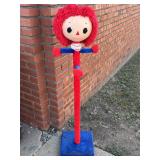 Vtg Raggedy Ann Kids Standing Coat Rack