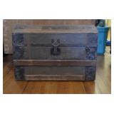 Vintage or Antique Dome-top Steamer Trunk