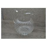 Vtg Fostoria Colony Swirl Glass Pitcher