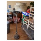 Vtg Floor Lamp w/Swing Arm w/Drum Shade