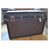 Antique Travel Steamer Trunk