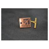 10K Gold Cessna Service Pin w/Small Sapphire