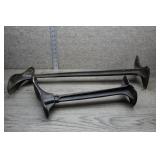 Vtg Cast Iron Cobblers Last Stands