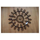 Vintage Wrought Iron Wall Hanging