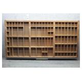 Vtg Wooden Letterpress Printers Type Drawer Tray