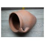 Vtg Terracotta Amphora Olive Jar Planter