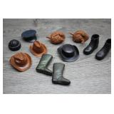 Vtg GI Joe Action Figure Hats & Boots Lot