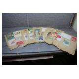 Vintage Scrapbook Pages w/Vtg Greeting Cards, etc