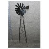 Vtg Miniature Metal Windmill Garden Statue