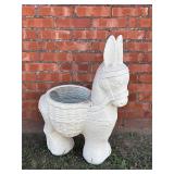 Vtg Plastic Blow Mold Donkey Planter