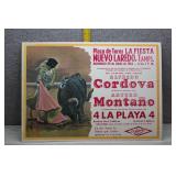 1984 Nuevo Laredo Bullfight Poster Alfredo Cordova